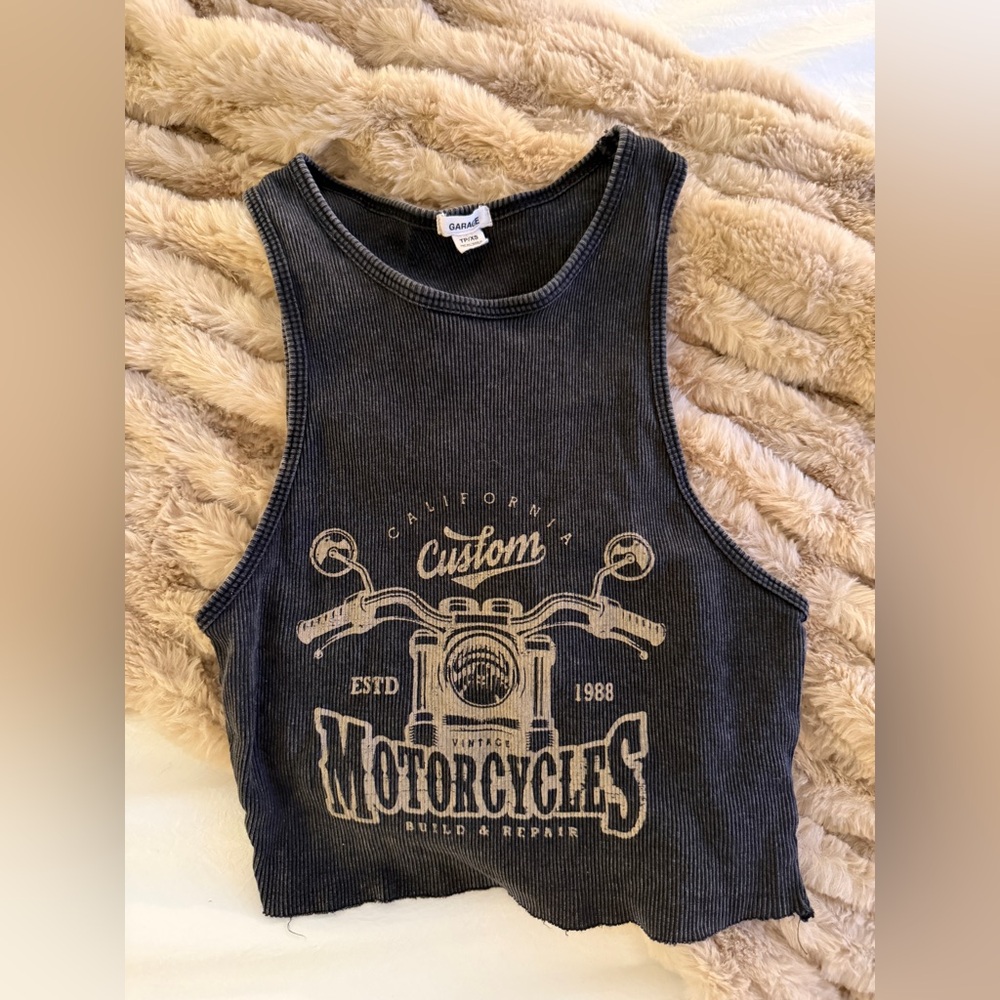 Garage Cropped Vintage Tank